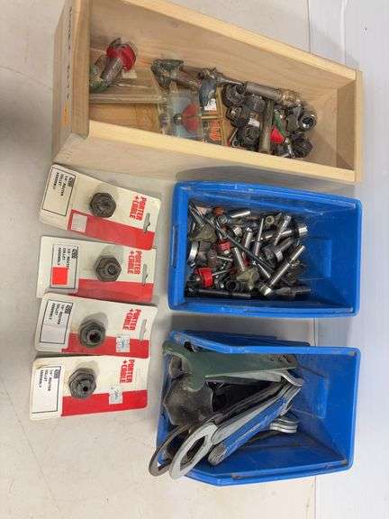 Flat of router bits, wrenches & more