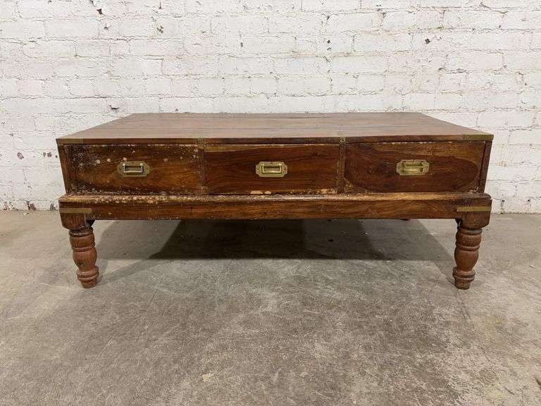 25”W x 46”L x 18 1/2”H Coffee table with drawers