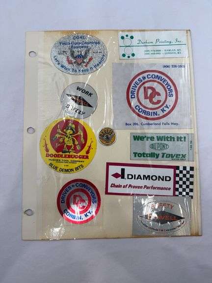 (18) Coal Miner Hardhat Stickers