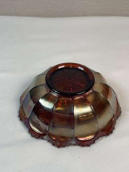 Fenton Marigold Persian Medallion Carnival Bowl