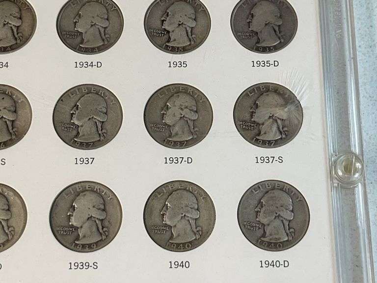 Washington Quarters Set -Missing 32-D, 32-S
