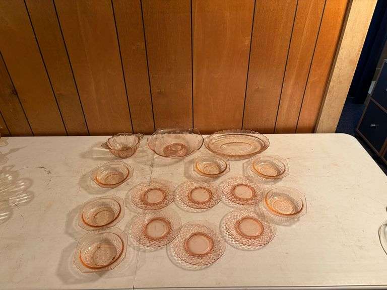 Vintage depression glassware