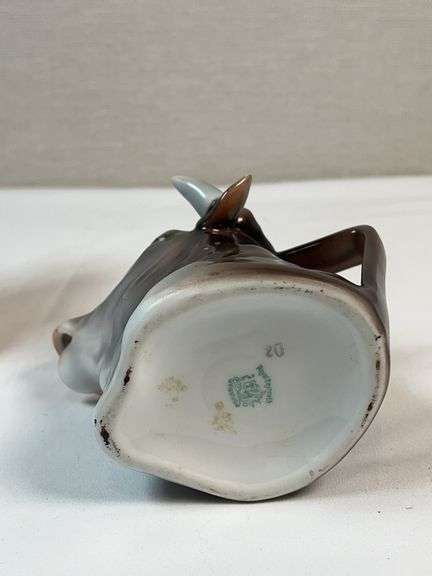 Royal Bayreuth Figural Creamer Pair – Elk & Bull