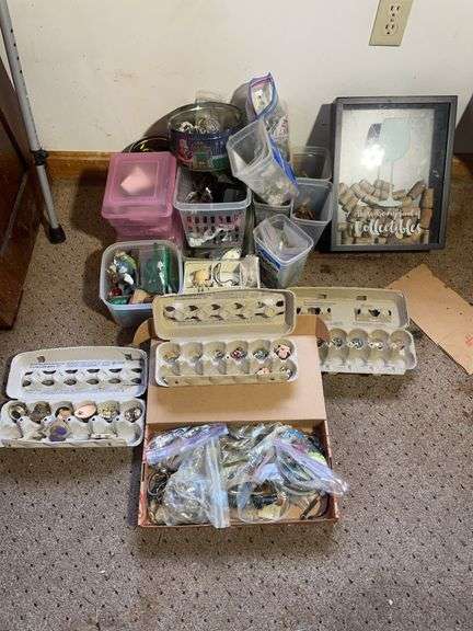 Jewelry lot- boxes of misc. jewelry & more