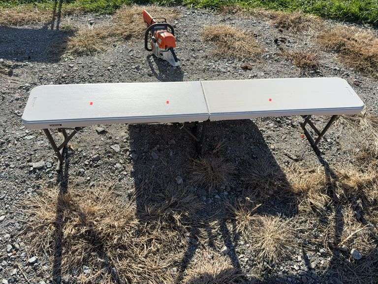 (2) Life time 6 ft benches