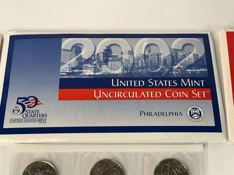 2002 and 2003 Denver and Philadelphia Mint Uncirculated Sets