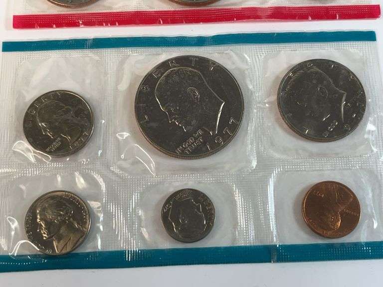 1975, 1976, 1977 Uncirculated Mint Sets