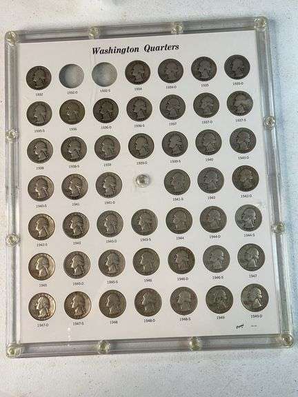 Washington Quarters Set -Missing 32-D, 32-S