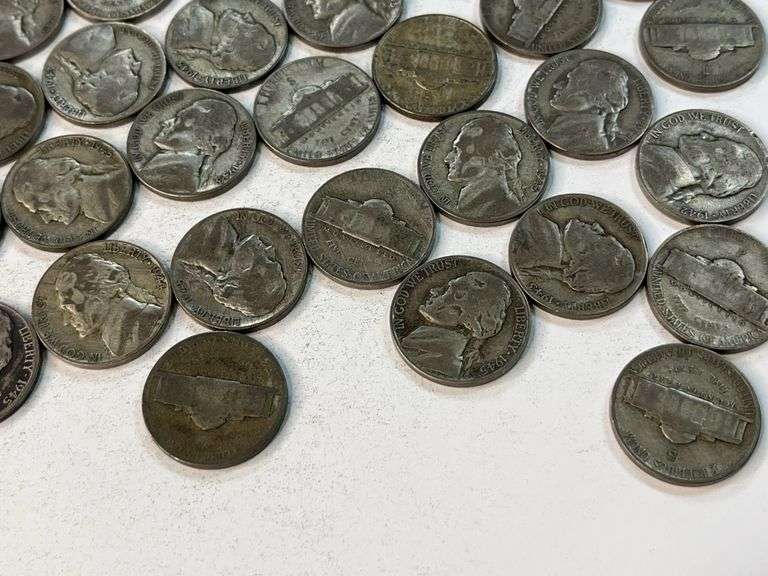 (50) Wartime Jefferson Nickels