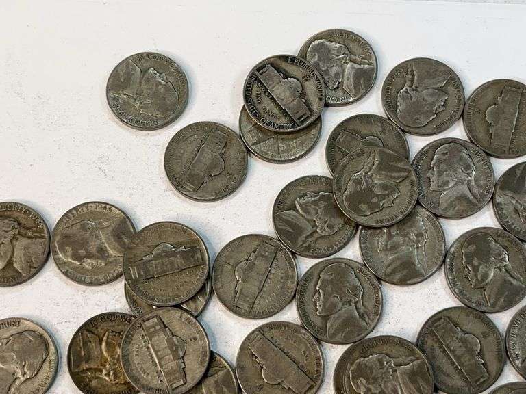 (50) Wartime Jefferson Nickels