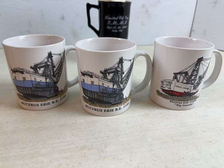Drag line mugs