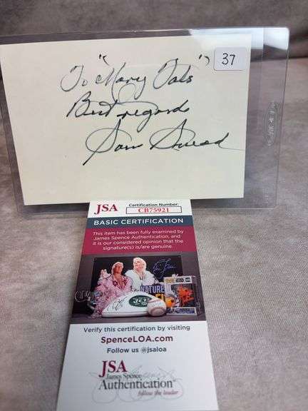 Sam Snead Signed Cut - JSA