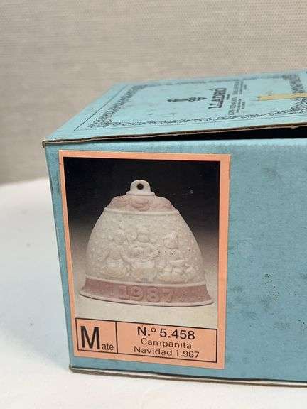 PAIR OF LLADRO 1987 BELLS