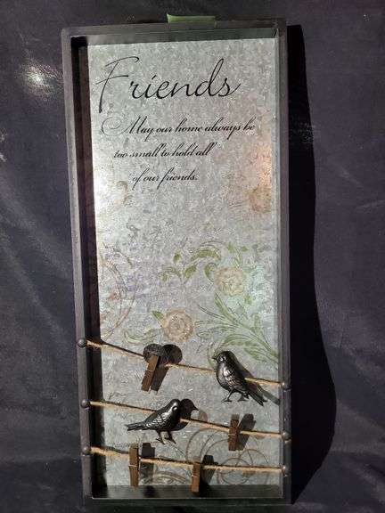 FRAMED FRIEND WALL ART - BIRDS