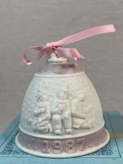 PAIR OF LLADRO 1987 BELLS