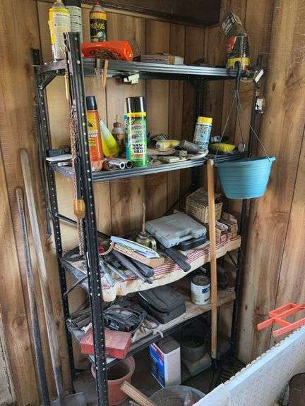 Rack of tools and other miscellaneous tools