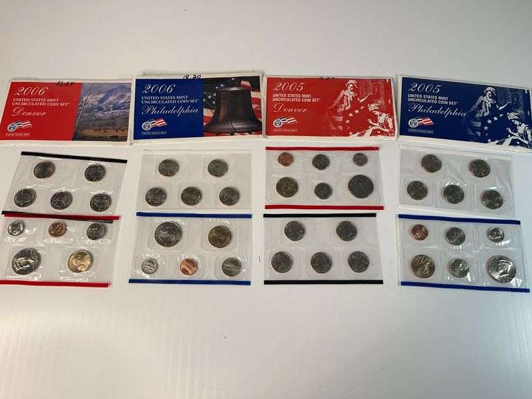 2005, 2006 Denver and 2005, 2006 Philadelphia Mint Uncirculated Sets