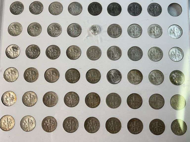 Roosevelt Dime Set, 1884 and 1857 Seated Liberty Dimes