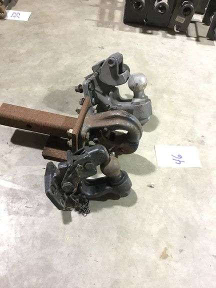 LOT OF 3 PINTLE HITCHES