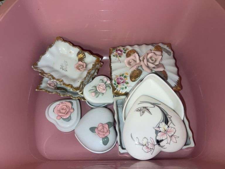 Tub of Assorted Bone China