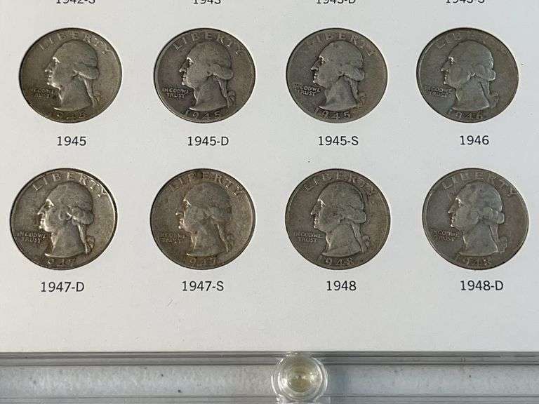 Washington Quarters Set -Missing 32-D, 32-S