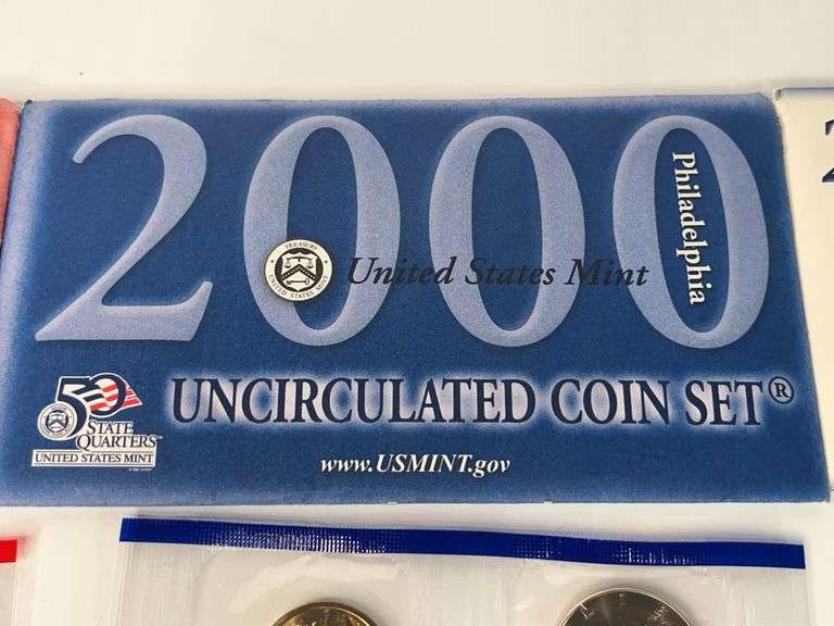 2000 and 2001 Denver and Philadelphia Mint Uncirculated Sets