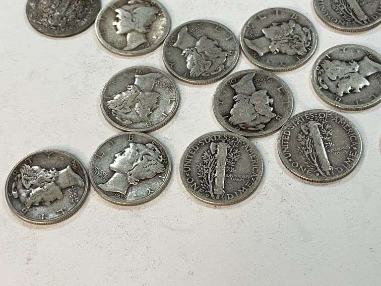 (20) Mercury Dimes