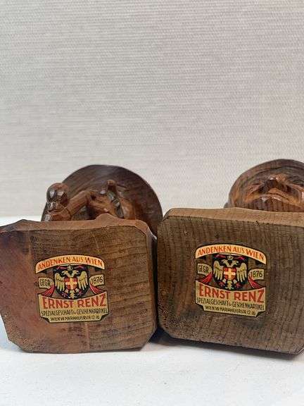 GERMAN HAND-CARVED HEAD FIGURINES