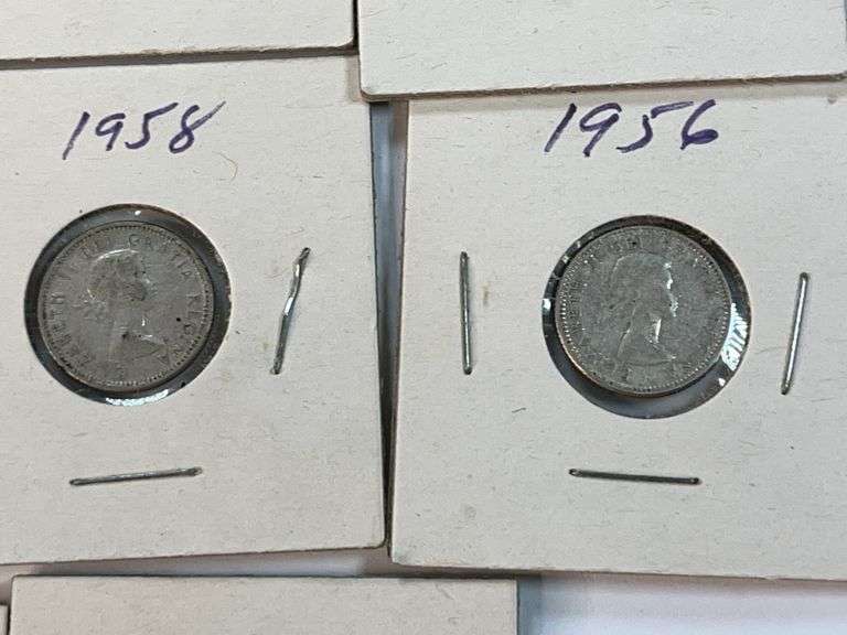 (14) Canadian Silver Dimes
