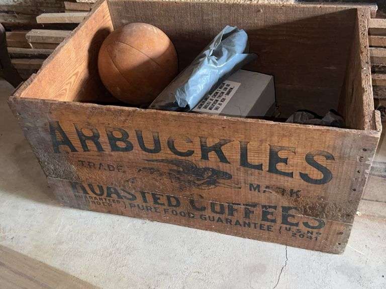 Vintage Arbuckles Roasted Coffee Box