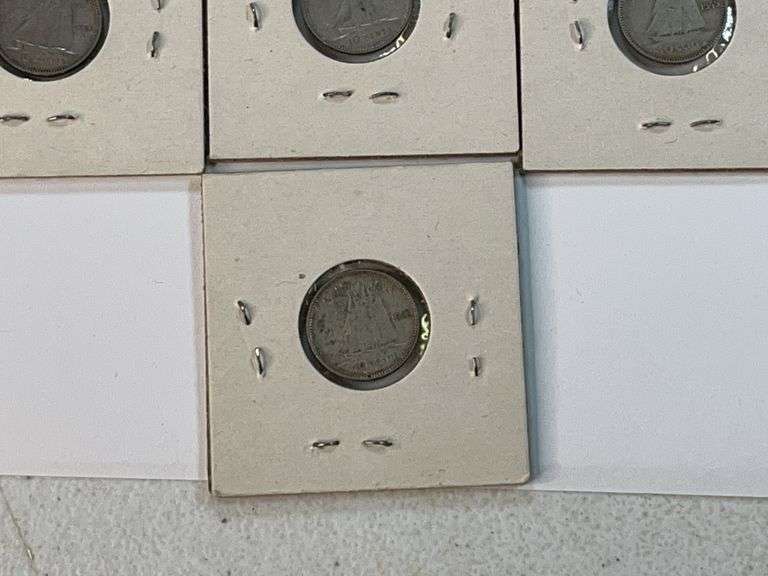(13) Canadian Silver Dimes