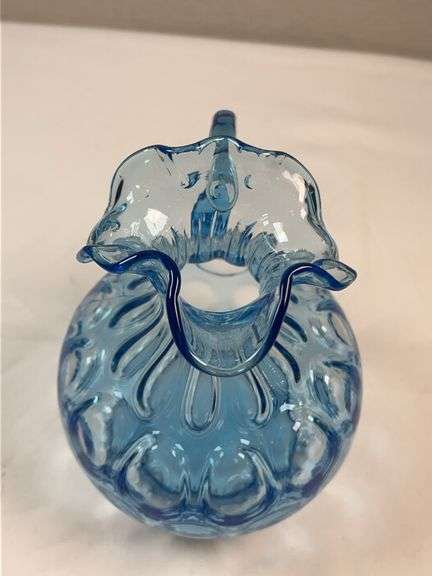 FENTON BLUE GLASS COIN DOT
