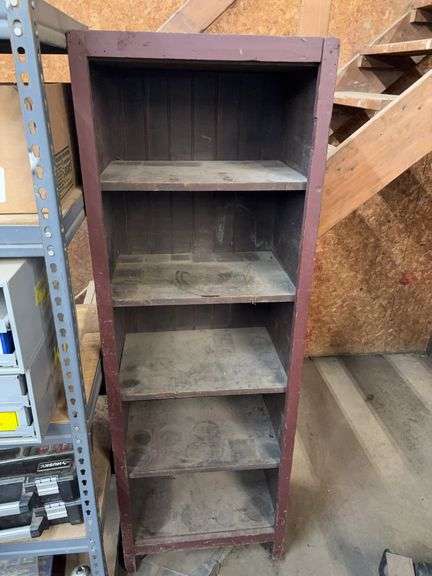 Wooden storage shelf -24x16x71