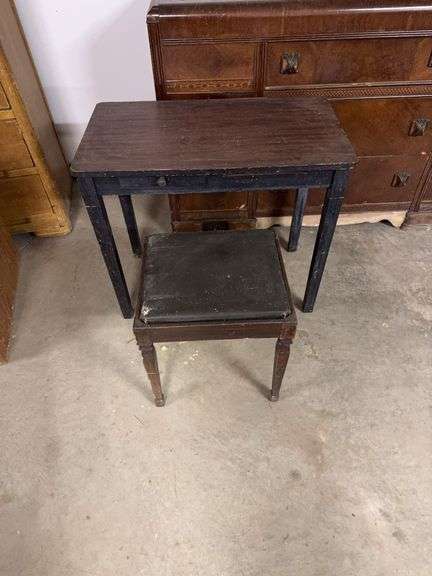 Antique Table and Chair
