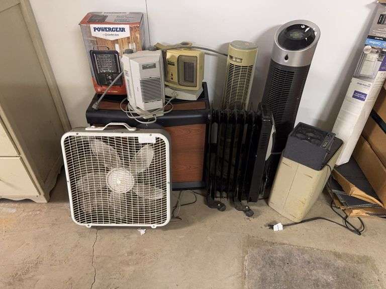 Heaters and a Box Fan