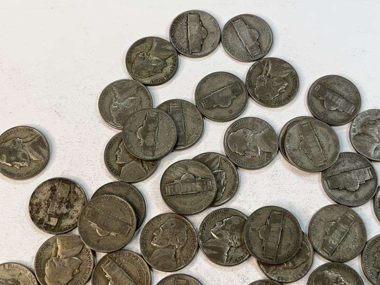 (50) Wartime Jefferson Nickels