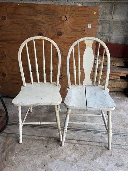 (4) Antique Wooden Chairs