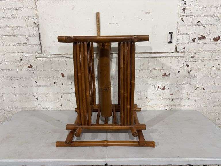 (2)-Bamboo end tables