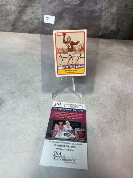 Sammy Baugh Signed Swell Trading Card- JSA