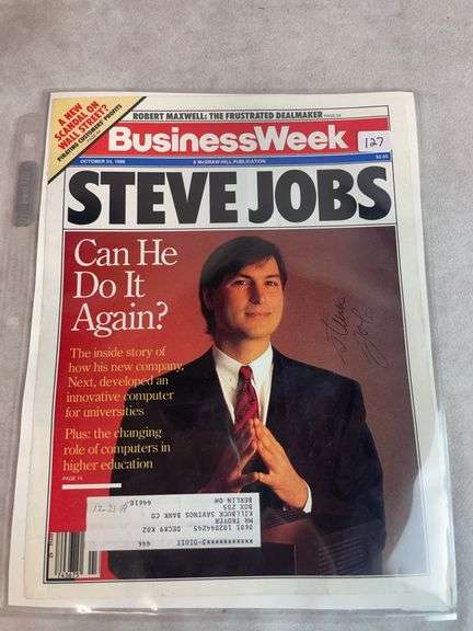 Steve Jobs Signed Magazine Cover - Full JSA Letter - Kaufman