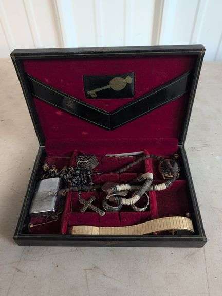 Miscellaneous costume jewelry - necklaces, watch, lighter, and pins