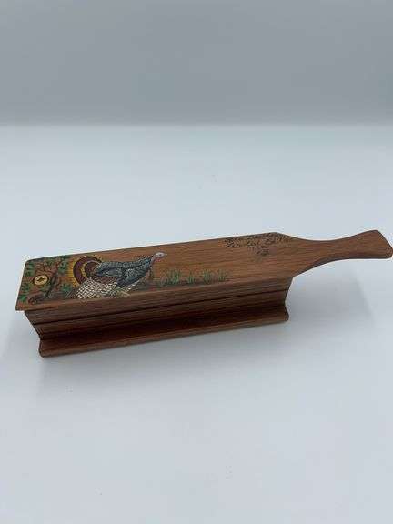 1995 Rohm Brothers 18/100 Limited Edition Walnut Box Call Artwork by CA "Signed"