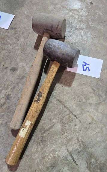 LOT OF 2 RUBBER MALLETS