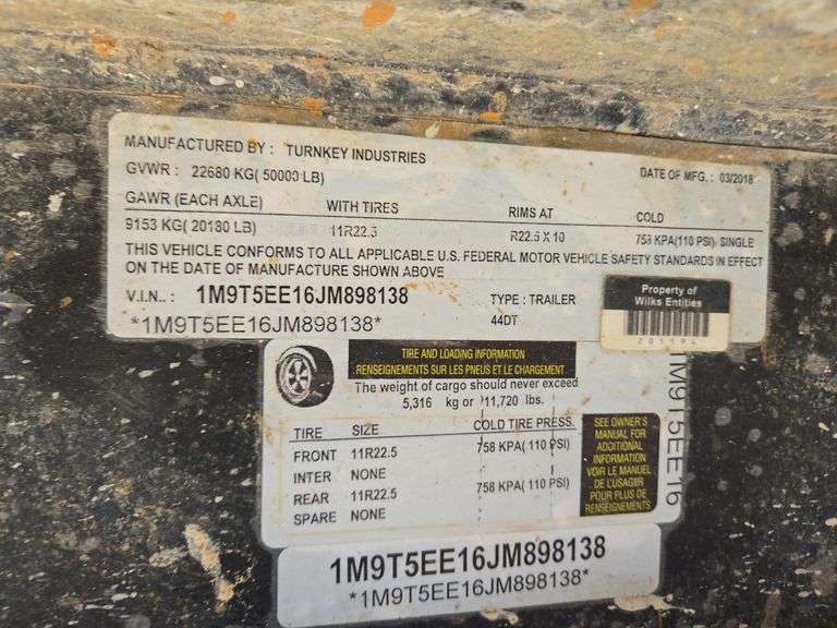 2018 Turnkey Industries 44ft Mobile Data Trailer