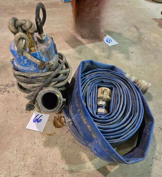 2" SUBMERSIBLE PUMP WITH DISCHARGE HOSE