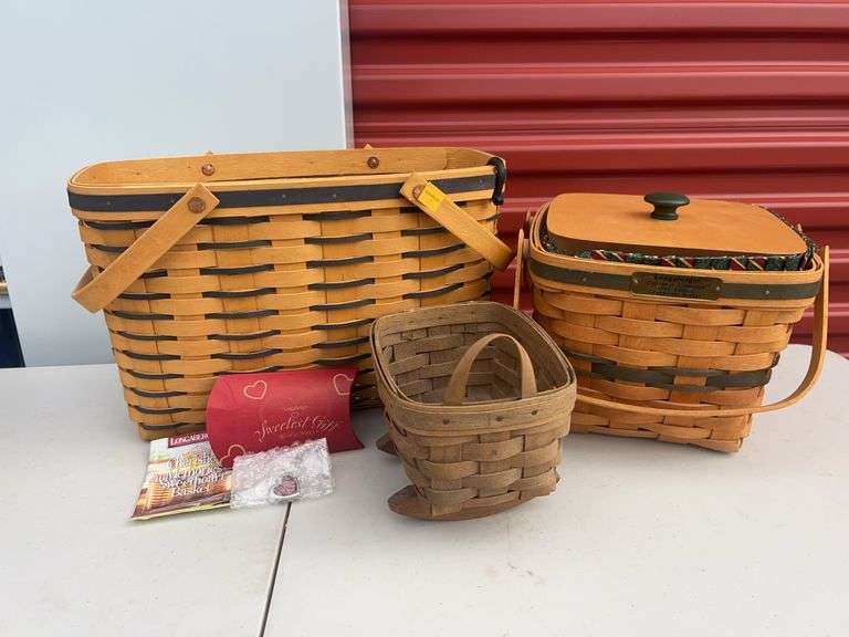 Longaberger Christmas Collection 1995 Edition Baskets