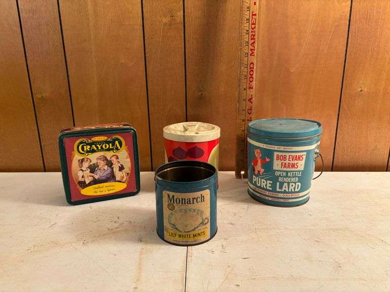 Miscellaneous tins