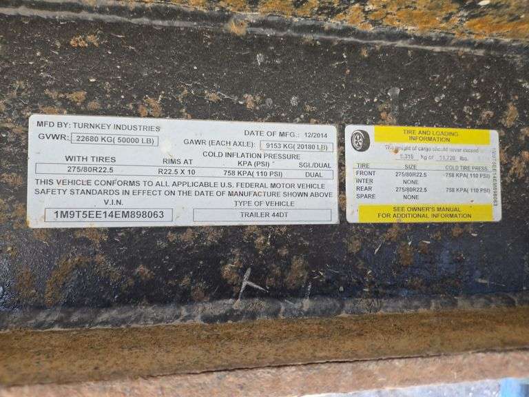 2014 Turnkey Industries 44ft Mobile Data Trailer