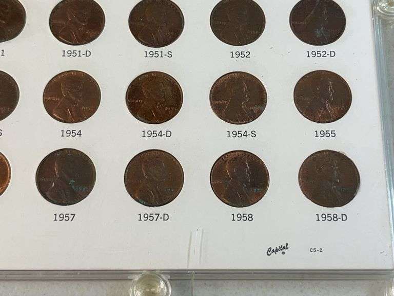 Lincoln Cents Set, 1934-1958