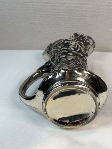 Mccoy Pottery Silver Grapes Pitcher